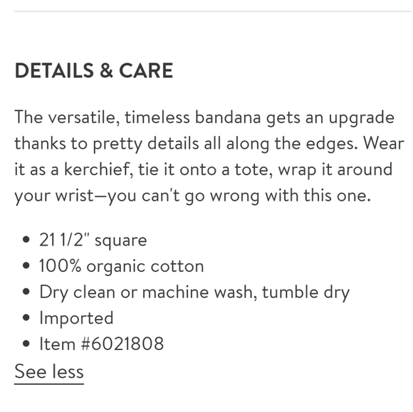 🚫SOLD🚫Madewell Edge Detail Bandana - Picture 4 of 6